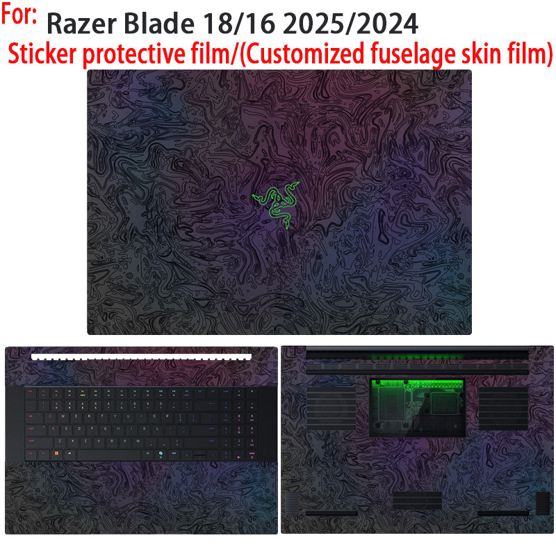 For New Razer Blade 18/16 2025/2024/2023 Sticker protective film RZ09-0529/RZ09-0528 laptop shell