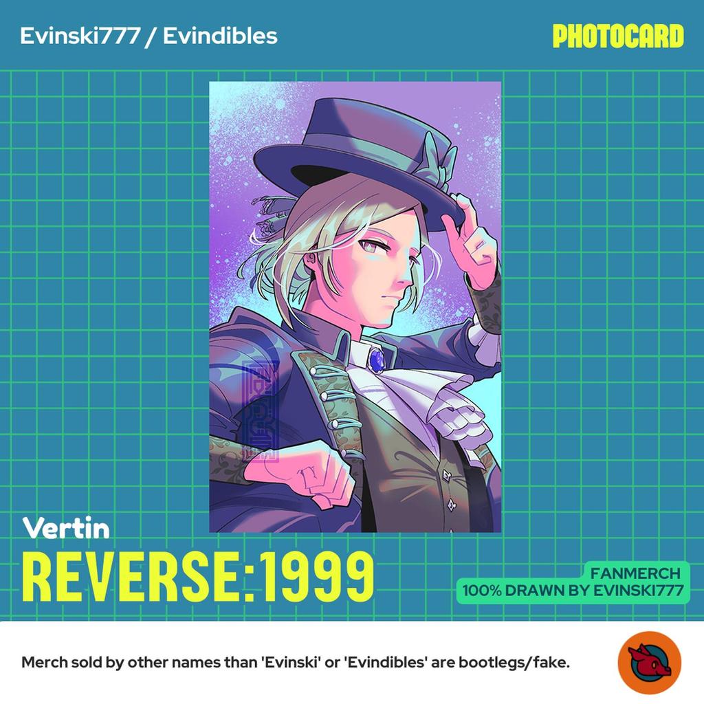 Fan Merchandise Fanmerch Photocard - Vertin - Game Reverse 1999