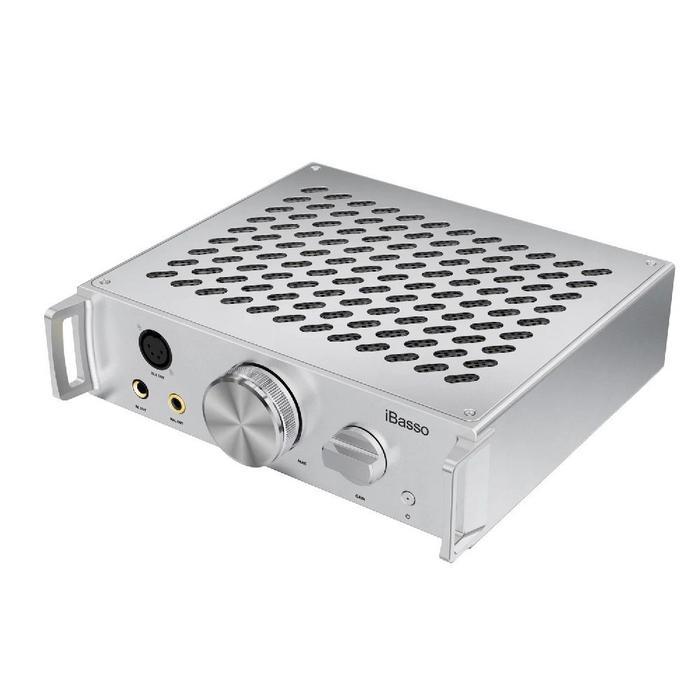 iBasso Kunlun GaN Desktop Headphone Amplifier Silver Aluminium
