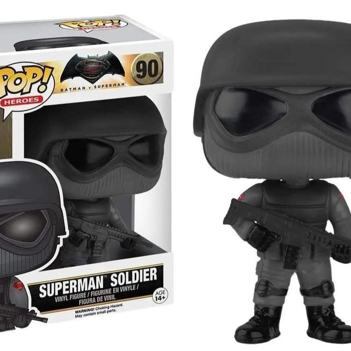 HOT SALE FUNKO POP BATMAN V SUPERMAN SUPERMAN SOLDIER #90 TERMURAH