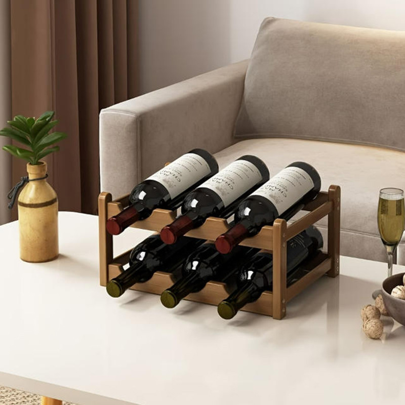 Red WineRack Decoration Household Grid Wine Display Rack Table Creative WineBottle rack Simple wine