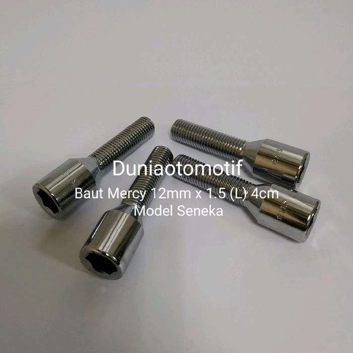 Baut Roda Mercy Kepala Seneka 12Mm X 1.5 Panjang