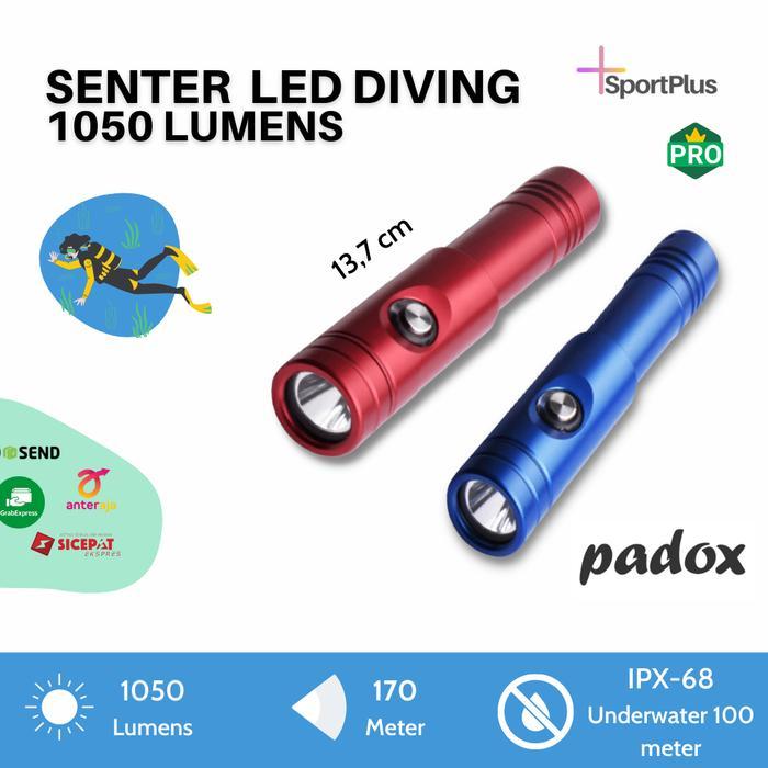 HOT SALE Senter Diving Selam Led Flashlight Mini Waterproof Scuba DIV12S Ready BISA GRAB