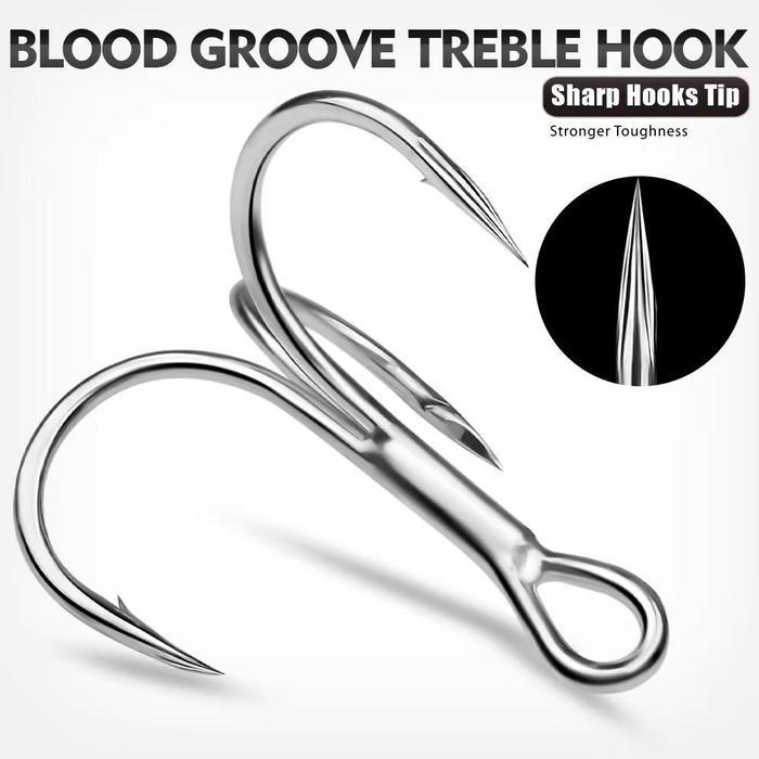 Phoenix Land 25 Pcs Premium Kail Treble Hook Triple Cabang Fukushima High Carbon Steel Treble Hook