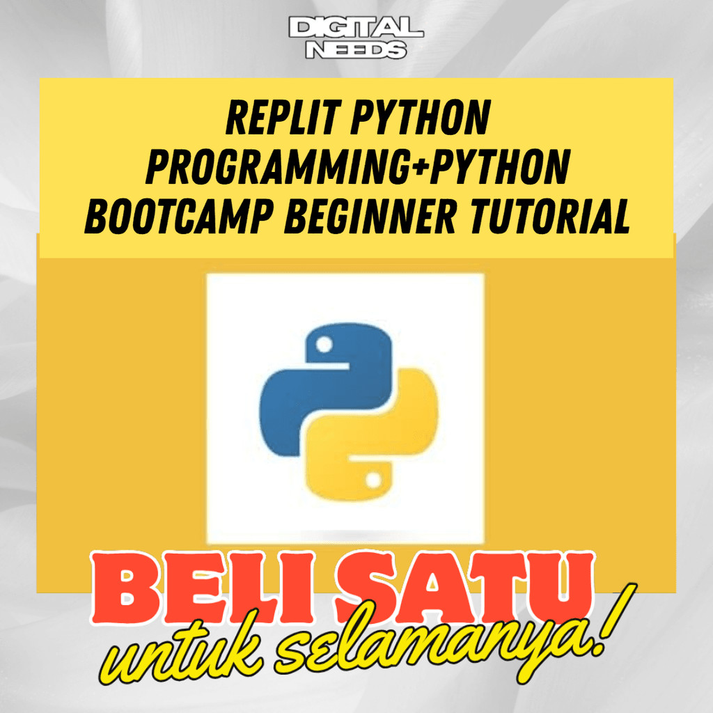 [e-course] Belajar Replit Python Programming Python Bootcamp Beginner Tutorial 2026