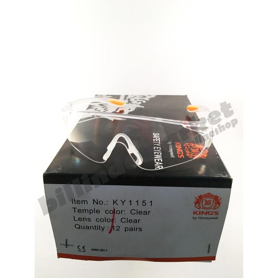 Safety Glasses King'S Ky 1151 Clear / Kacamata King'S Ky 1151 Clear
