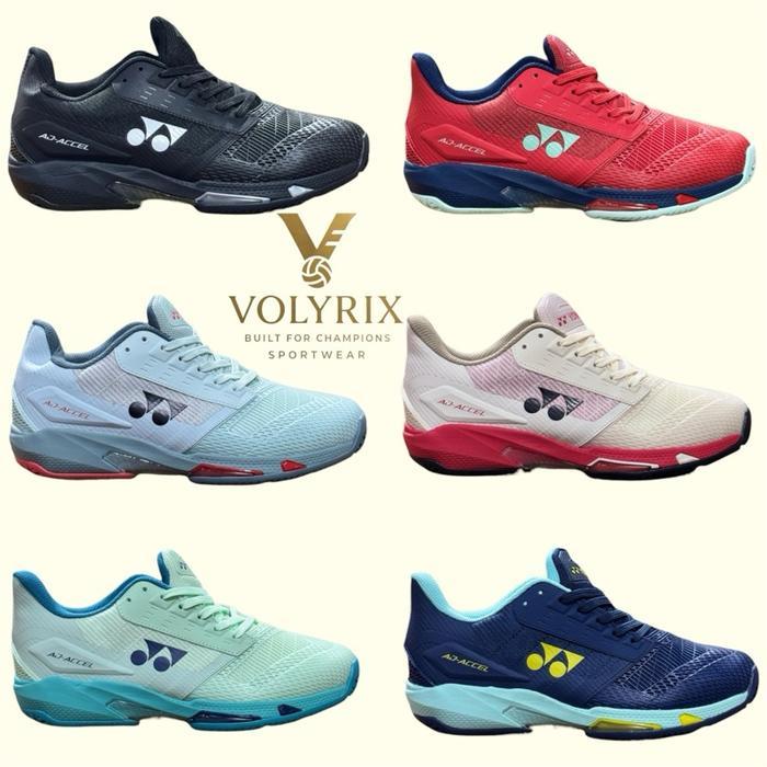 Sepatu badminton Yonex aj-accel sol karet mentah berdecit keras cowok/cewek