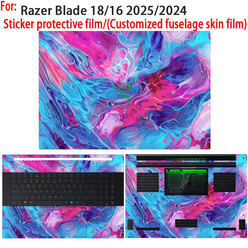 For New Razer Blade 18/16 2025/2024/2023 Sticker protective film RZ09-0529/RZ09-0528 laptop shell