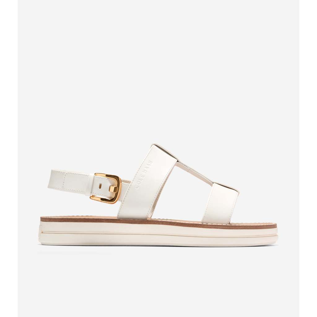 Cole Haan Women Pinch Long-Weekender Sandals - Sepatu Wanita (White) W36538