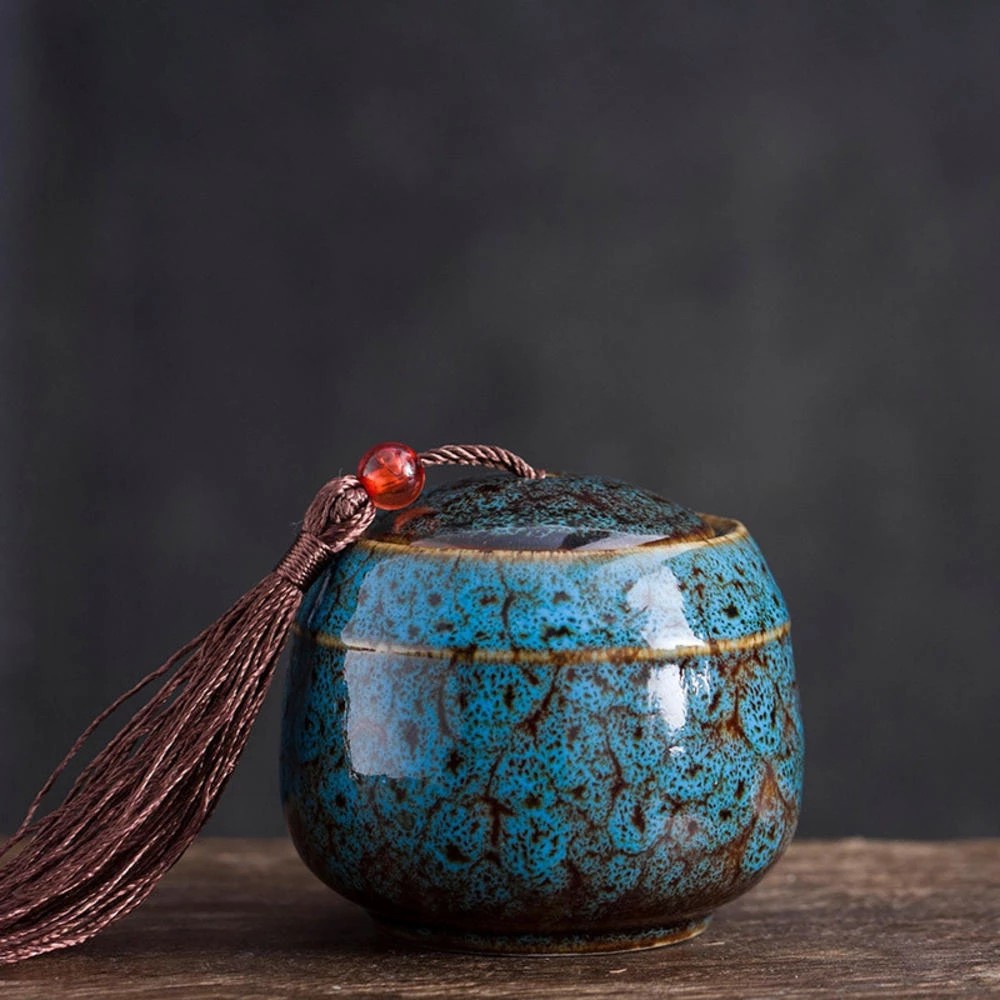 70ml Ceramic Pet Urn Coffin Pet Memorial Urn Urn Bird Ashes Holder Cremation Urn Preserved Small Pet