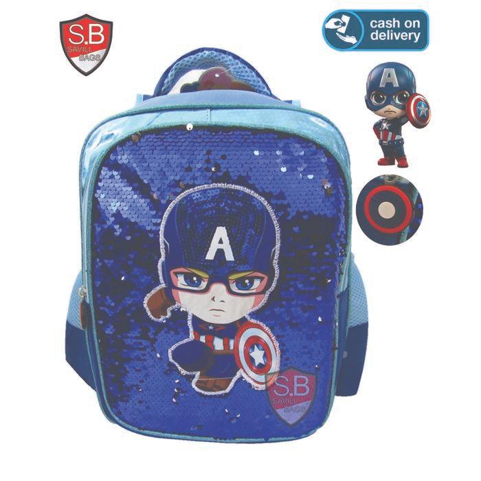 Tas Avenger Model Usap Anak Cowok-Tas Sekolah Anak Gambar Karakter