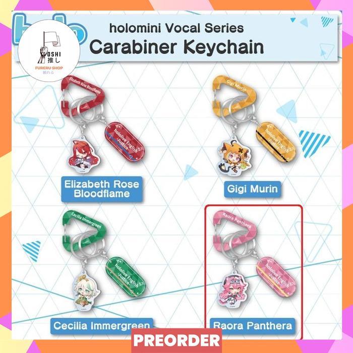 HOT SALE HOLOLIVE ENGLISH -JUSTICE- RAORA PANTHERA HOLOMINI VOCAL SERIES CARABINER KEYCHAIN