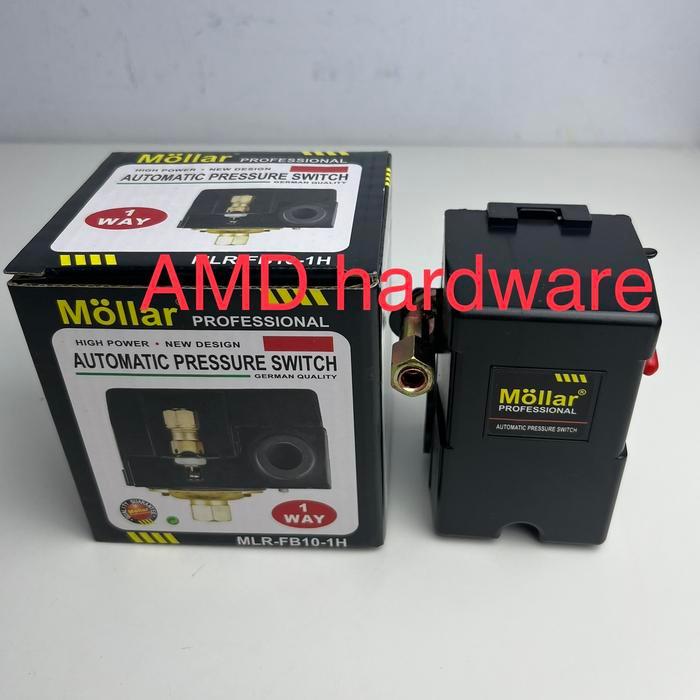 Pressure Switch 1 Lubang Otomatis Kompresor Besar Vanbelt 1/2 1 2 HP