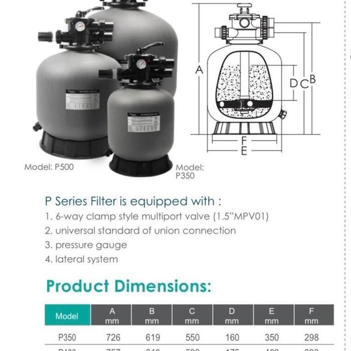 Sand Filter Kolam Renang Emaux P350 Sand Filter Kolam Renang Emaux Plastik P350