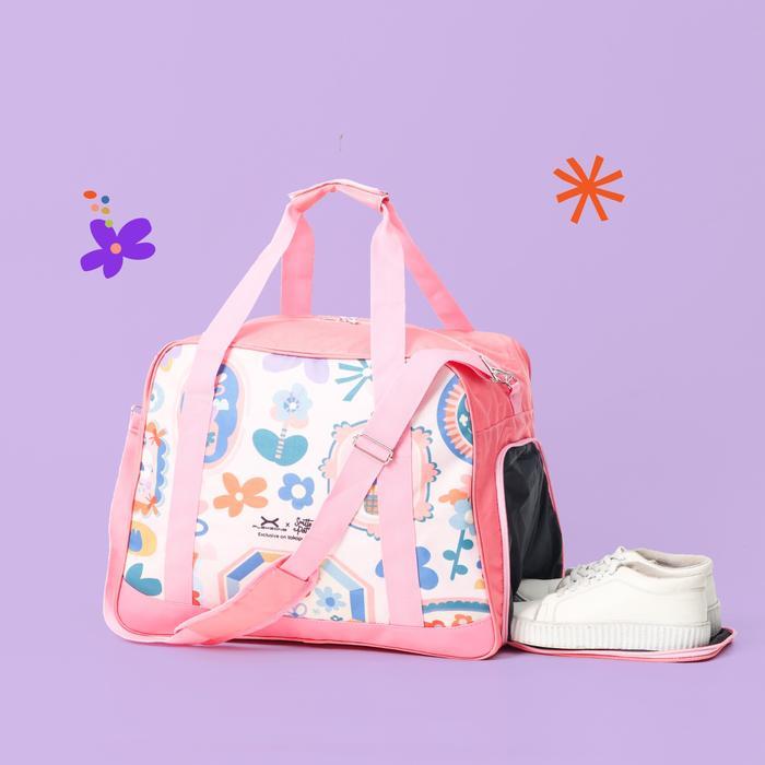Flexzone x Smitten by Pattern Exclusive Gymbag Wanita Shoes Compart