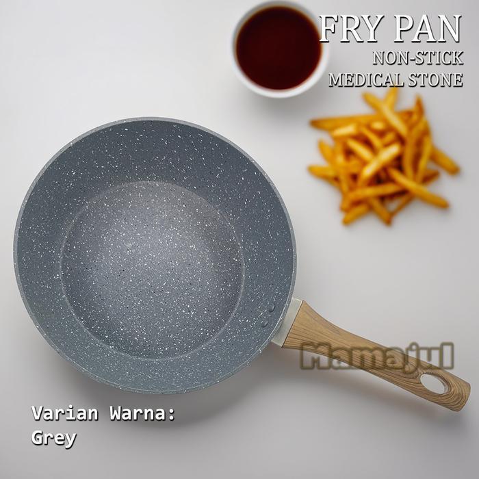 Fry Pan Medical Stone Wok Teflon - Penggorengan Anti Lengket