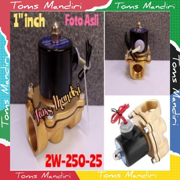 Solenoid Valve 1'' Inch Brass Kuningan 220V Ac 220Ac