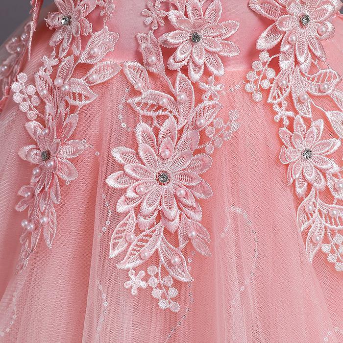 3T-14T LONG DRESS PREMIUM TAYLOR - GAUN BALL GOWN ANAK BAYI BALITA Model Korea Tile Lapis GLITTER