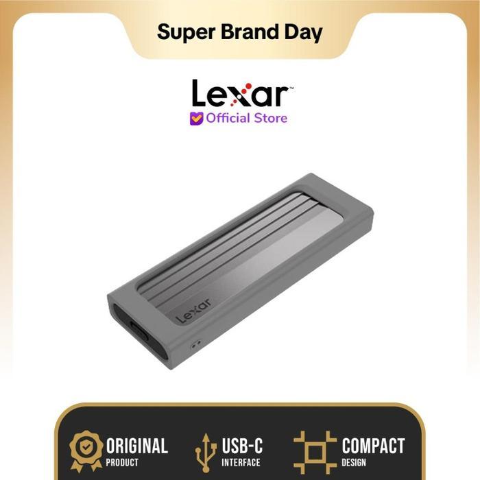 TERLARIS Lexar SSD Enclosure E350 M.2 NVMe & SATA External Case USB 3.2 Type-C