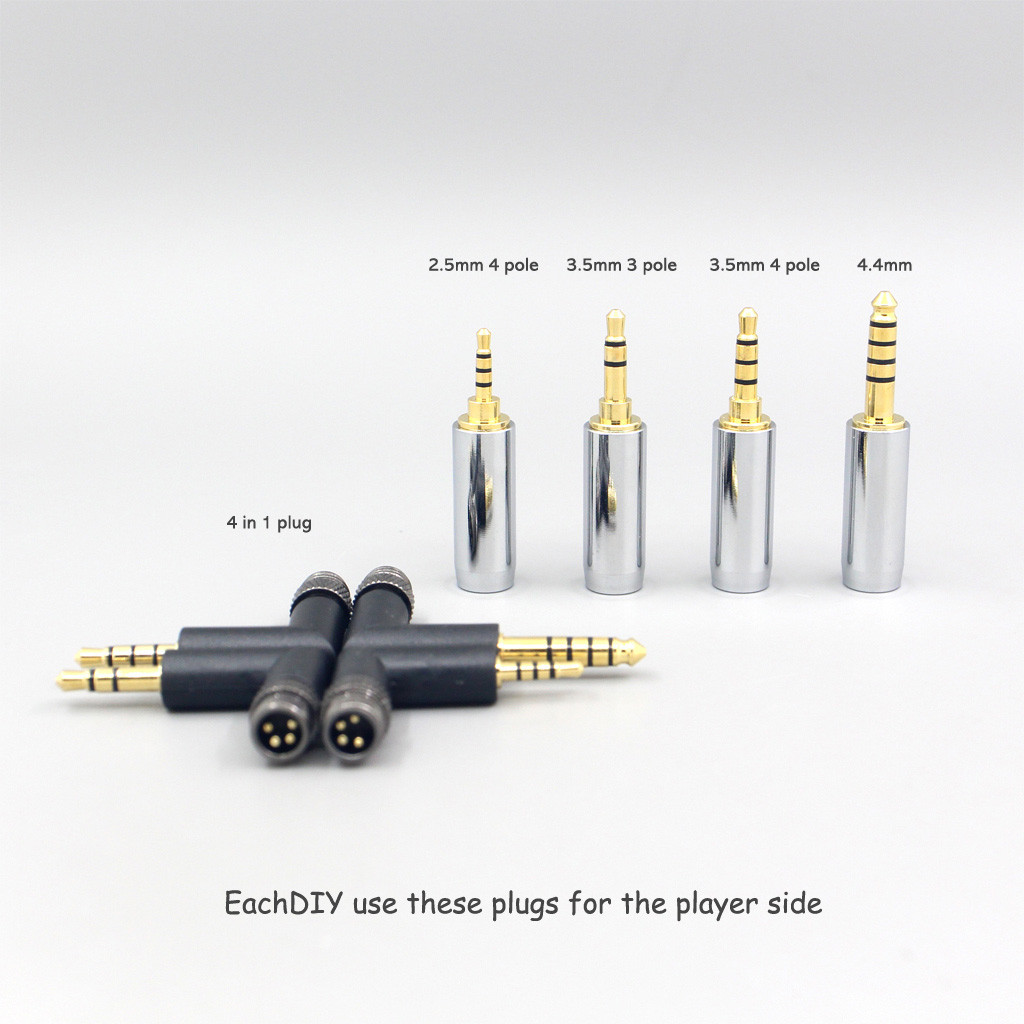 99% 24k Gold 7n Pure Silver Graphene Shield Earphone Cable For AKG N5005 N30 N40 MMCX LN008514