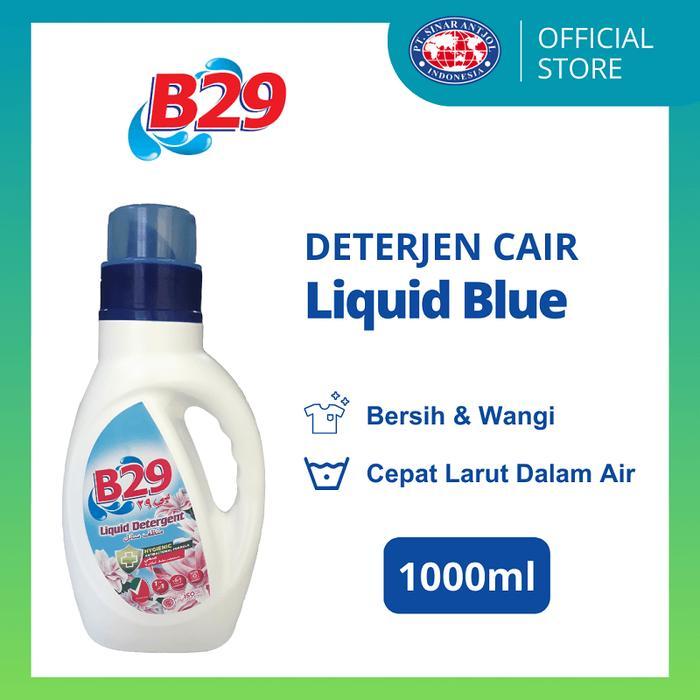 PROMO B29 LIQUID DETERJEN Biru 1 Liter BOTOL / SABUN CUCI CAIR UNTUK PAKAIAN 1000ML