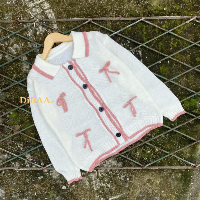 Prilly Sweater Cardy Anak - Sweater Rajut Anak Perempuan - Cardigan Rajut Anak - Sweater Rajut
