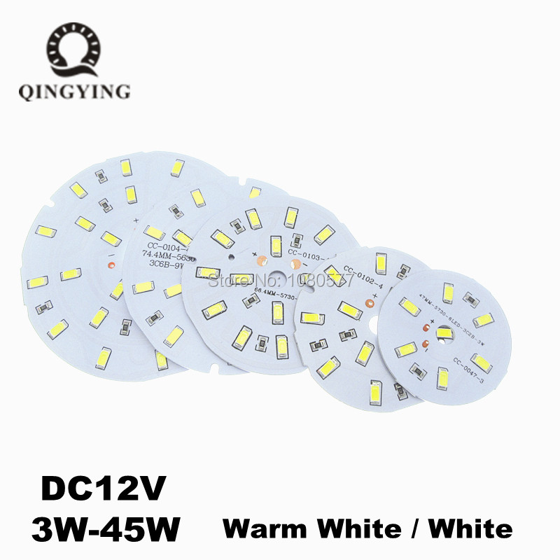 10pcs DC 12V LED Lamp Plate 5730 SMD PCB Board 3W 5W 7W 9W 12W 15W 30W 45W Light Source for Home