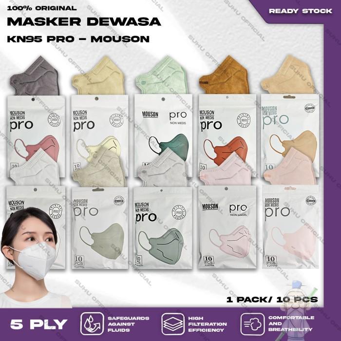 MASKER KN95 MOUSON 5PLY AKL KEMENKES 1BOX 50PCS SURGICAL PREMIUM