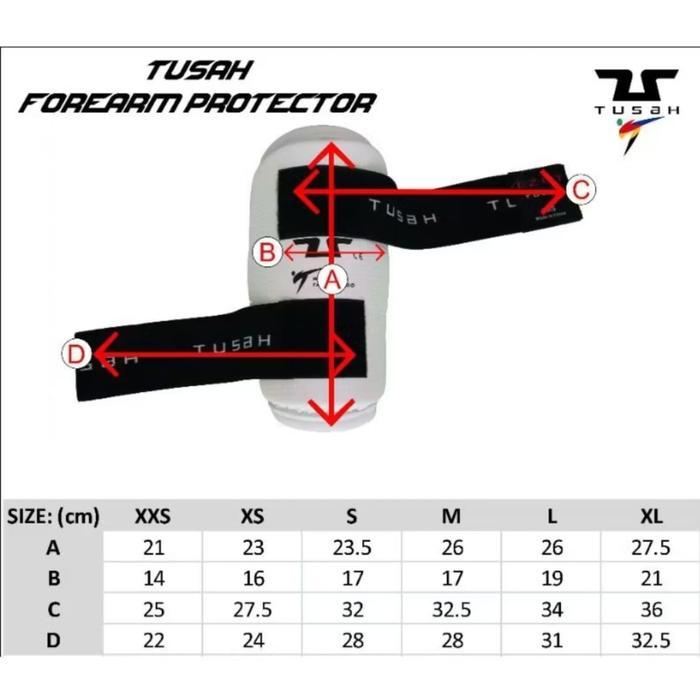 Pelindung Tangan Tusah 100% Original Forearm Guard Tusah Taekwondo