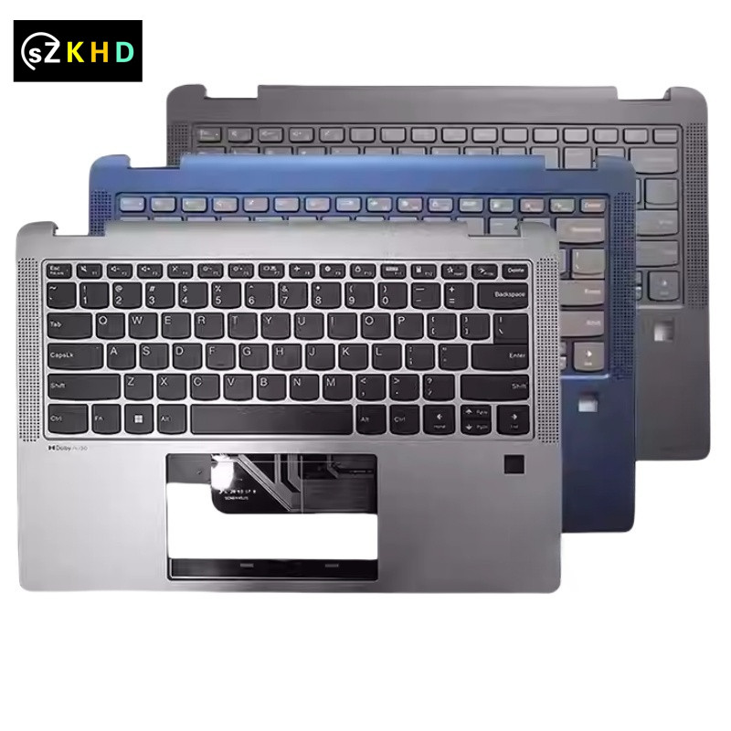 New Palmrest Upper Case With US Einglish Backlit Keyboard For Ideapad Flex 5-14ABR8 Flex 5-14ALC7