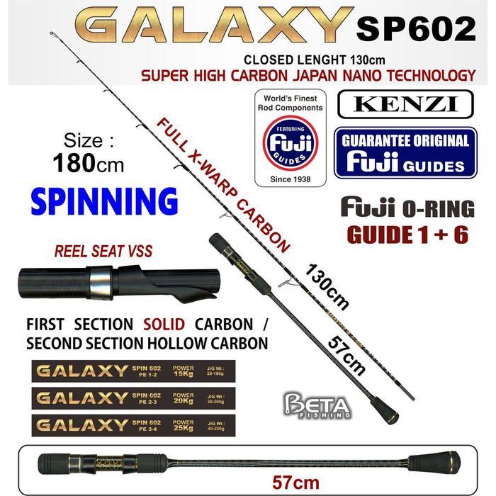 Rod Joran Galaxy Spin 602 Solid Carbon Fuji