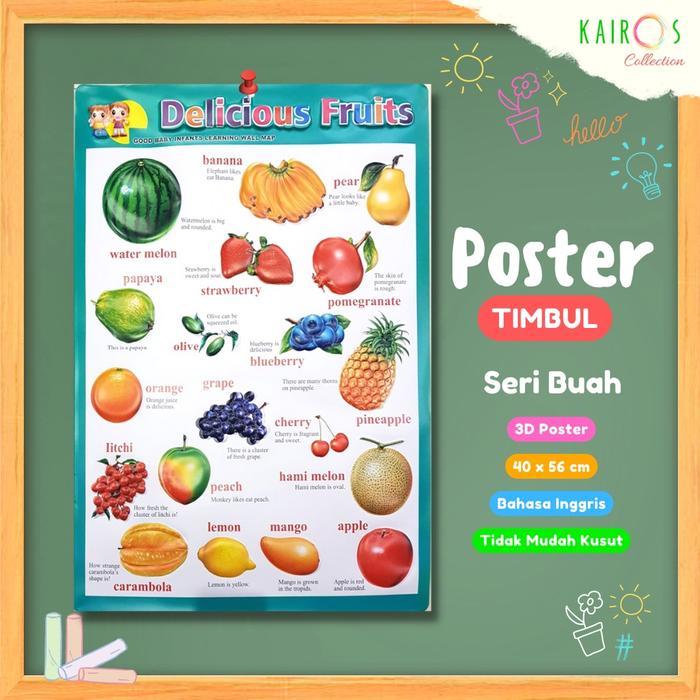 Poster Timbul Buah-Buahan Terlaris