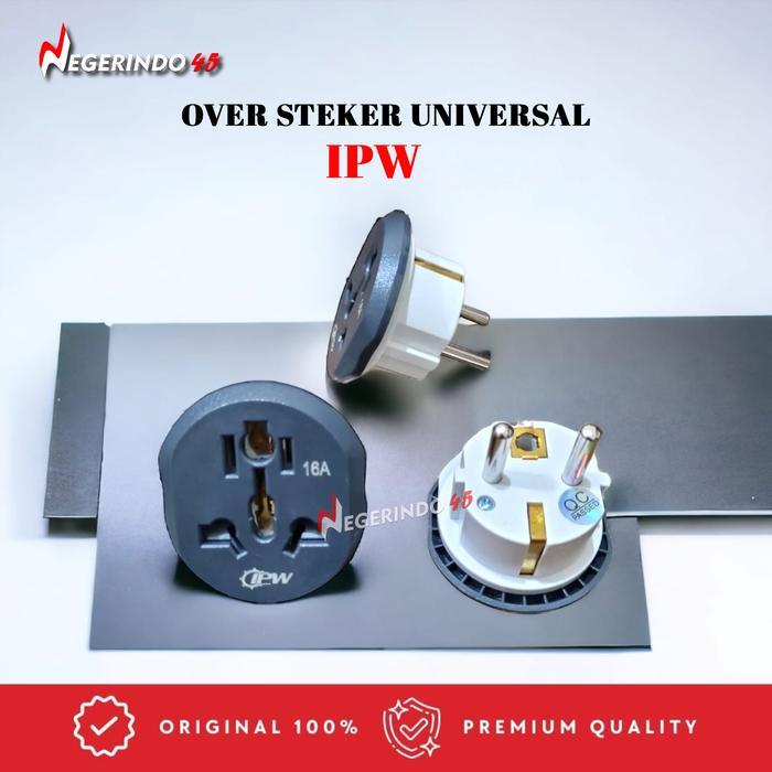 IPW OVER STEKER UNIVERSAL ABS SAMBUNGAN COLOKAN KAKI 3 16A
