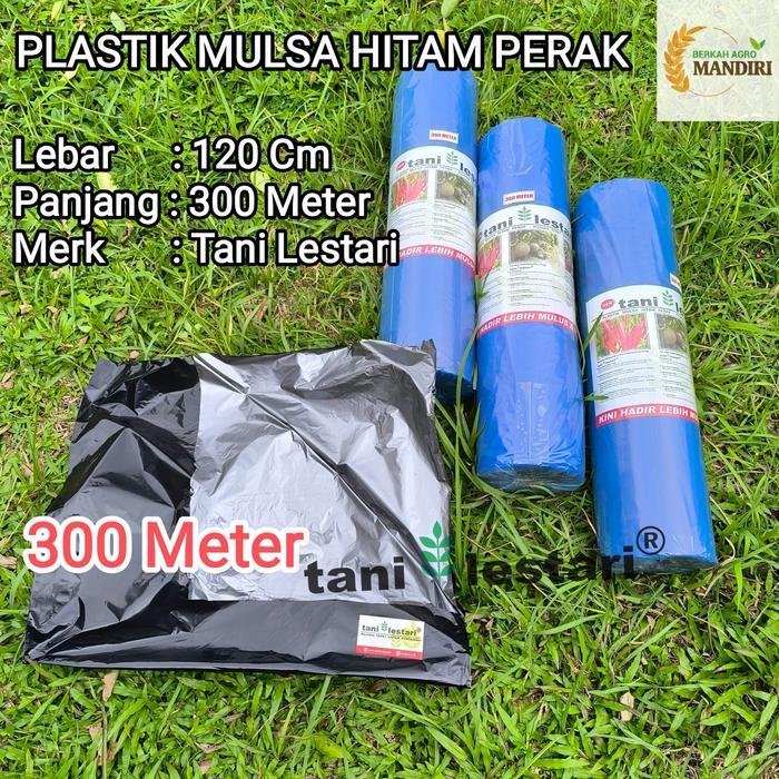 Plastik Mulsa Hitam Perak Panjang 500 Meter Lebar 120 cm untuk Lahan Pertanian