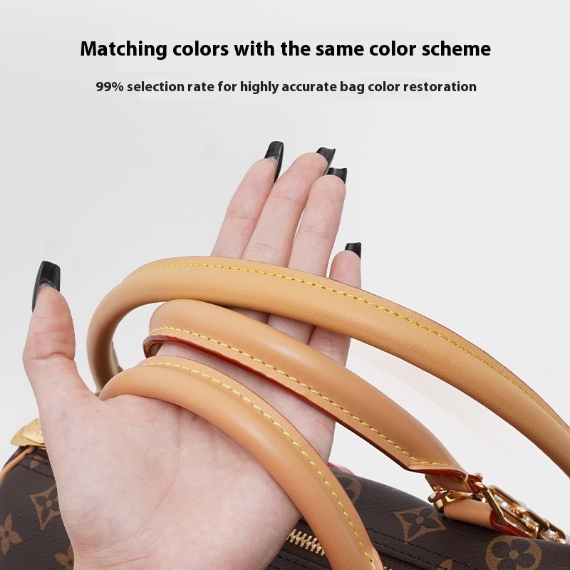 Genuine Vachetta Leather Bag Strap for LV Speedy 20 25 30 Shoulder Straps Long Bags Belts