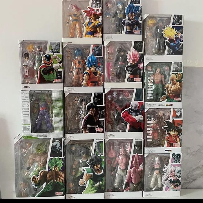 TERBARU Shf Dragon Ball Kai Super KWS Super Saiyan Goku Vegeta Broly Figure
