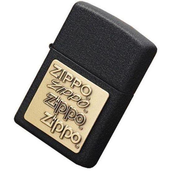 Zippo 362 Br Brass Emblem Black Crackle