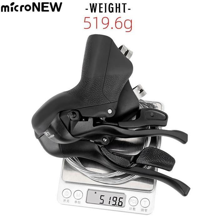 (Sepasang) Brifter Micronew 2 X 7 8 9 10 11 Speed Shifter Rem Roadbike Not Sensah Ltwoo