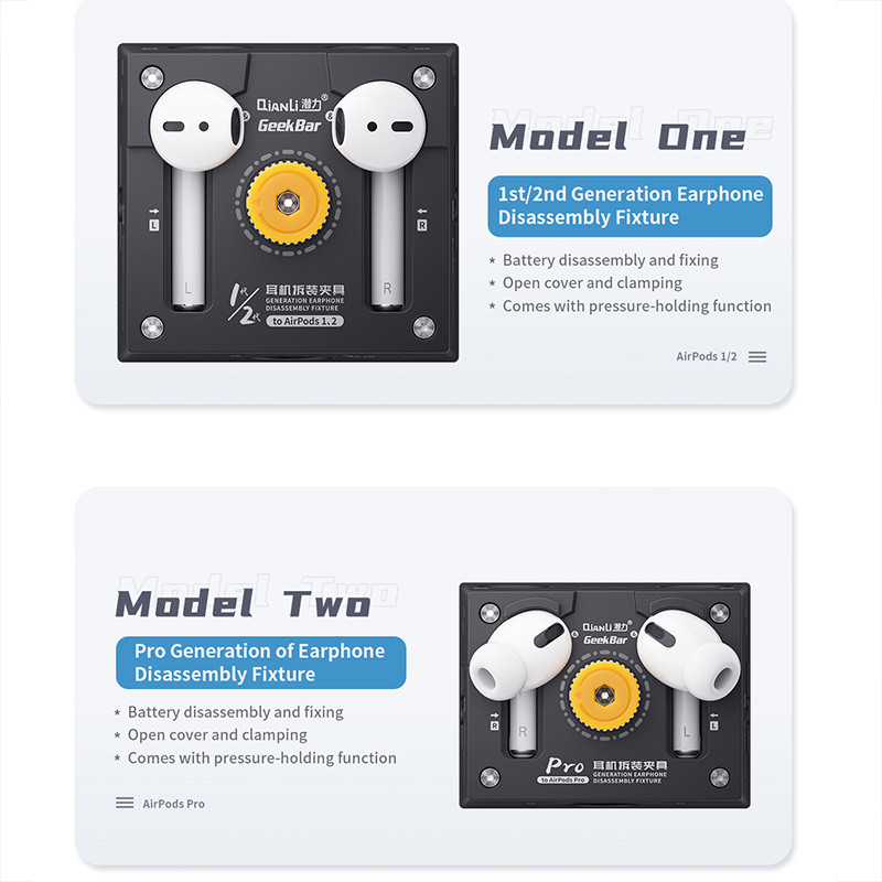Qianli Earpods Repair Fixture for Airpods 1 2 Airpods Pro Opening Alignment Clamp Headphone Battery