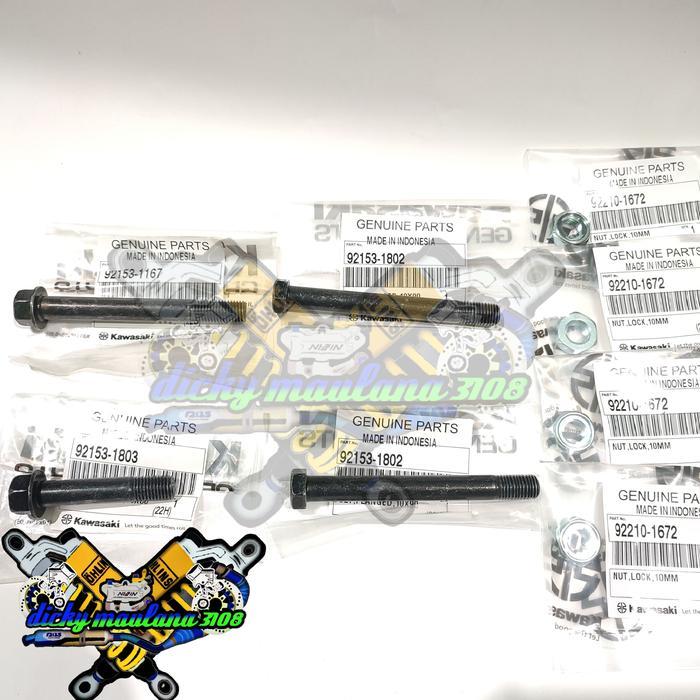 Baut Mur Unitrack Monoshock Set Ninja 150 R Ss Kiss R Old Original Kgp