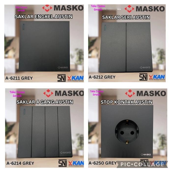 Masko Saklar Austin Grey Termurah Terlaris
