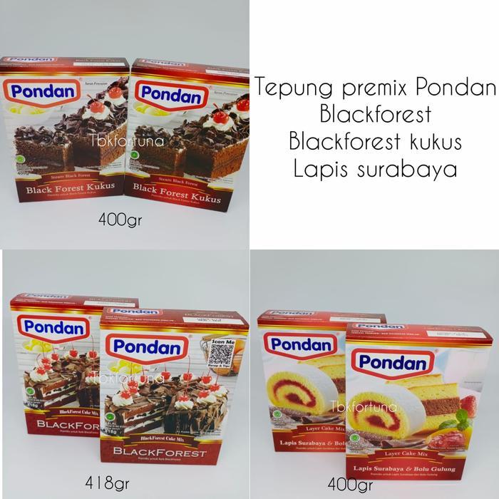 Premium Pondan Premix Blackforest Kukus&Panggang Dan Lapis Surabaya. Original