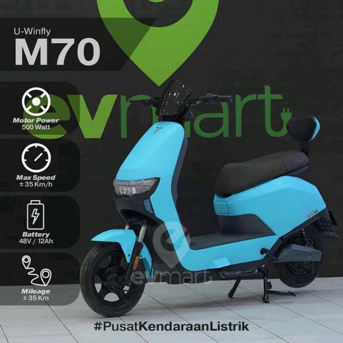 SEPEDA LISTRIK U-WINFLY M70 - biru