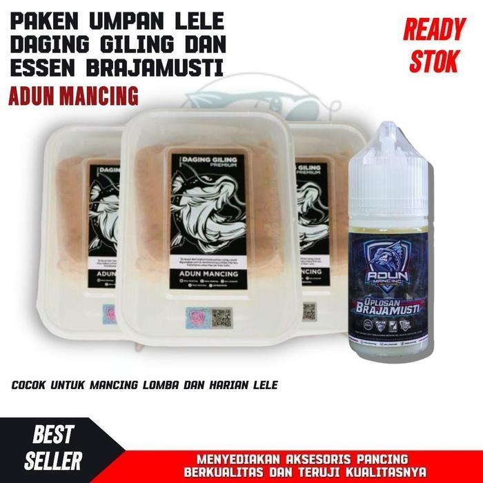 paket umpan galatama lele daging giling dan essen brajamusti adun mancing