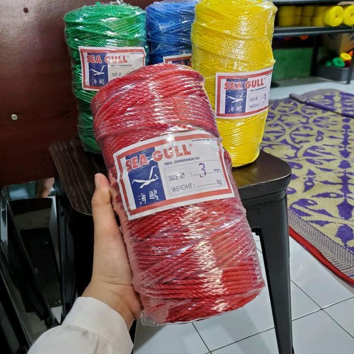 Tali Tambang 3mm Panjang 200m/Tambang Seagull 3mm/Tali Tambang PE 3mm