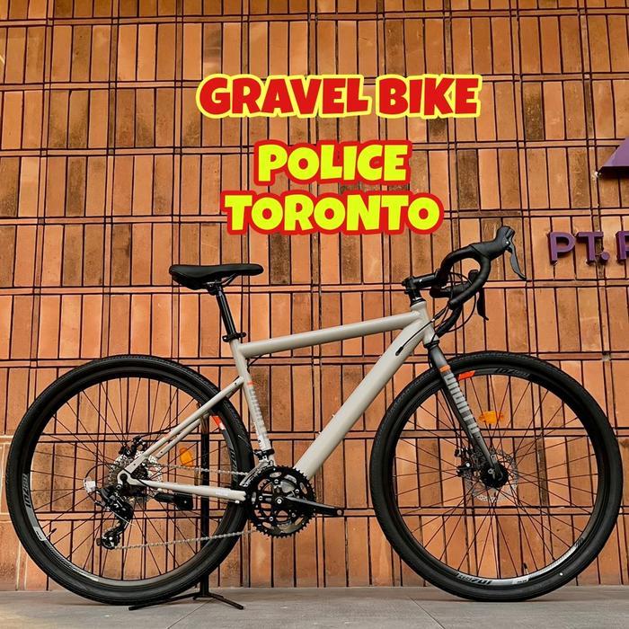 Sepeda Gravel Bike POLICE TORONTO - Light Grey