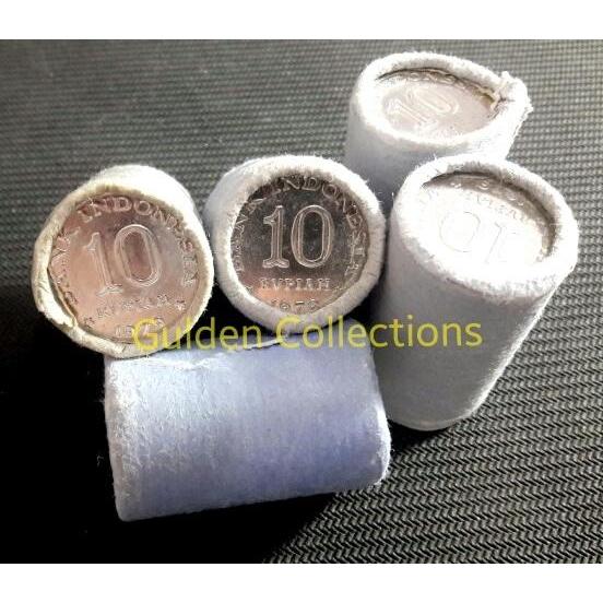 1 Roll Uang Kuno Koin Indonesia 10 Rupiah 1979 UNC Mahar Pernikahan