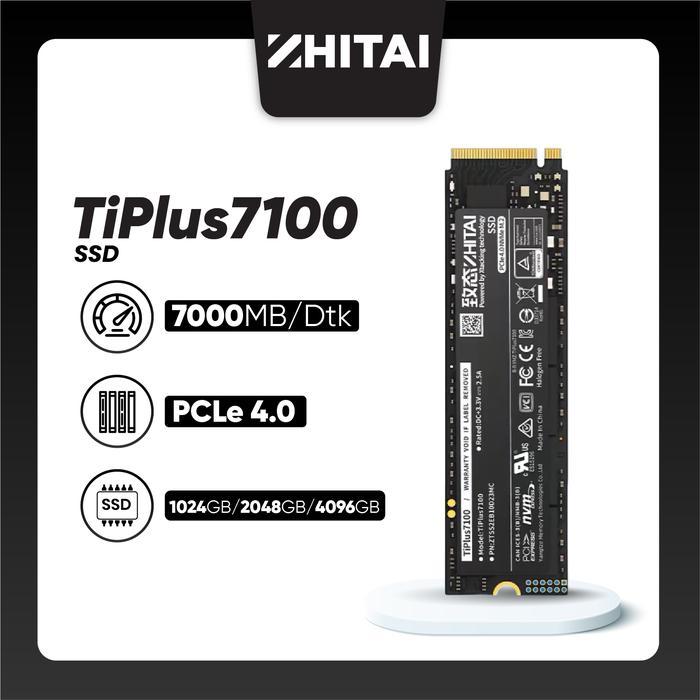 TERLARIS ZHITAI SSD PS5 TiPlus 7100 M.2 Laptop Notebook Desktop m2 Solid State Drive 2T Tiplus7100