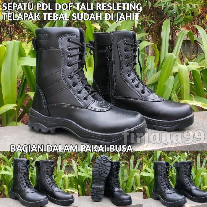 sepatu pdl tni ad/sepatu pdl kulit dove/sepatu pdl satpam/sepatu pdl tali resleting/sepatu pdl