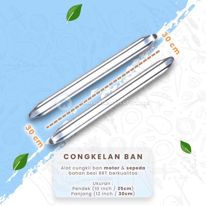 1 PASANG Congkelan Ban Alat Cungkil Ban Motor Ban Sepeda Panjang 30cm
